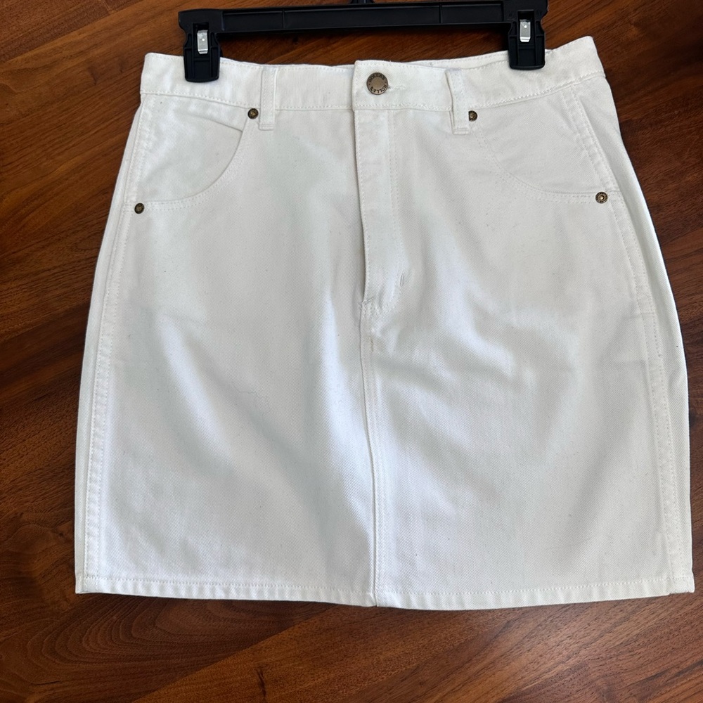 ROLLA'S White Mini Pencil Skirt Resort Wear